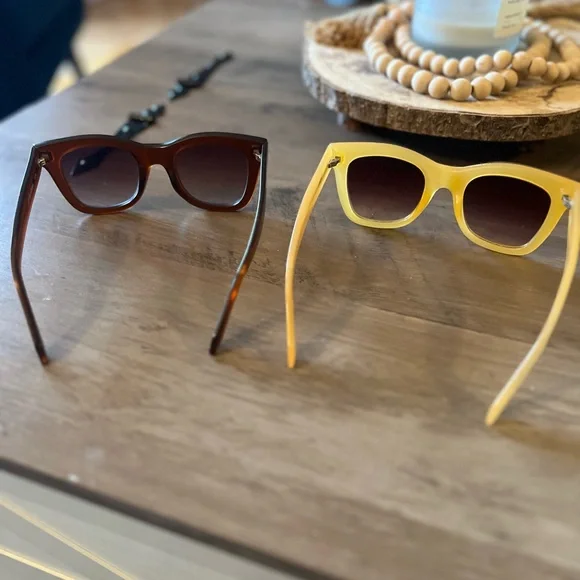 Quay Australia Sunglasses - Yellow and Brown see photos - Picture 6 of 12
